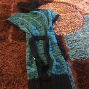 Turtle neck  yarn  dress